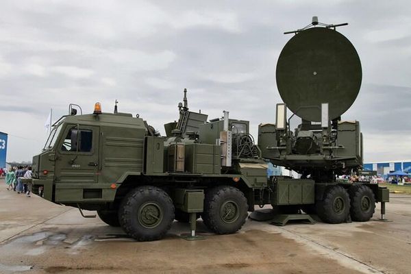 Krasukha-2 deployed at an arms expo. Krasukha-2 deployed at an arms expo. - Sputnik International