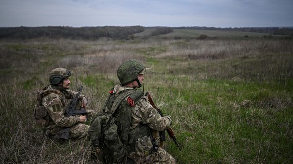 Russian servicemen From the Pacific Fleet's 155th Marine Brigade in Kursk region. - Sputnik International