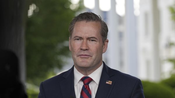National Security Advisor Mike Waltz speaks during a television interview at the White House, Thursday, May 1, 2025, in Washington.  - Sputnik International