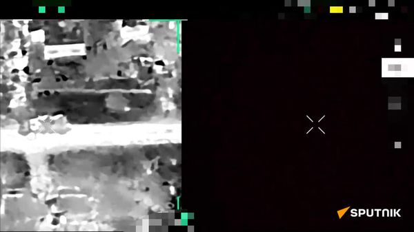 Low-cost KNOCKOUT: Russian drone OBLITERATES pricey Western-made Ukrainian APC  - Sputnik International