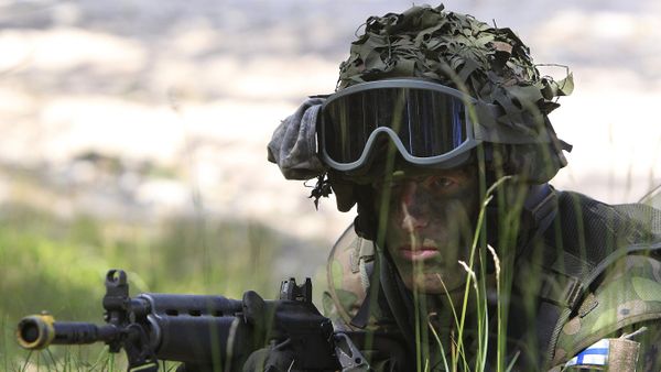 A Finnish soldier participates in the amphibious operations as part of NATO sea exercises BALTOPS 2015 in Ustka, Poland, on June 17, 2015.  - Sputnik International