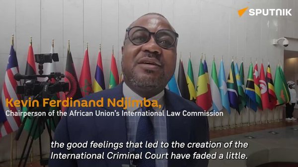 Kevin Ferdinand Ndjimba (African Union International Law Commission) slams ICC - Sputnik International