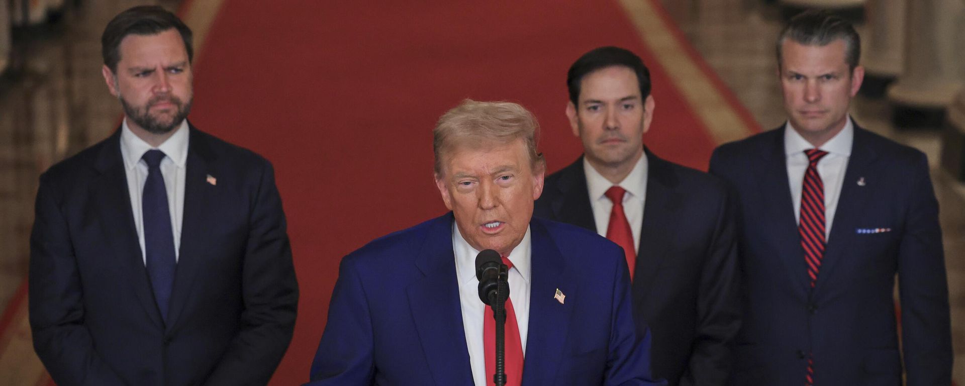 President Donald Trump speaks from the East Room of the White House in Washington, Saturday, June 21, 2025. - Sputnik International, 1920, 16.07.2025