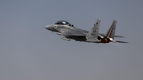 An Israeli air force F-15 figher jet. File photo - Sputnik International