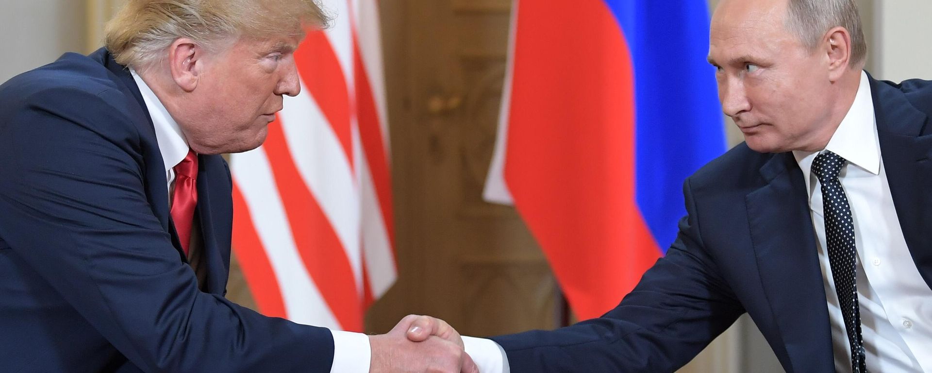 Meeting of Russian President Vladimir Putin and US President Donald Trump in Helsinki - Sputnik International, 1920, 07.08.2025