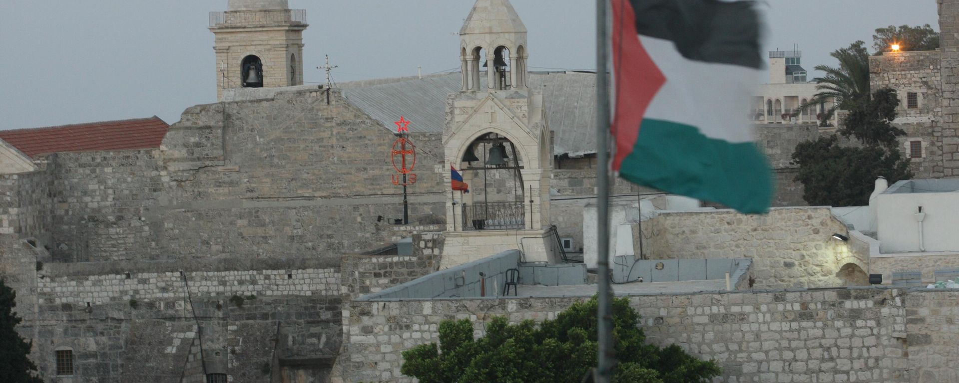 View of the Church of the Nativity, in the West Bank city of Bethlehem, Friday , June 29, 2012. View of the Church of the Nativity, in the West Bank city of Bethlehem, Friday , June 29, 2012. - Sputnik International, 1920, 21.09.2025