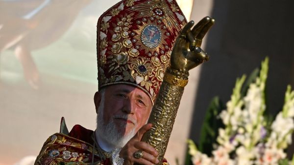Catholicos of All Armenians Karekin II holds a ceremony of consecration of the Holy Myrrh. File photo. - Sputnik International