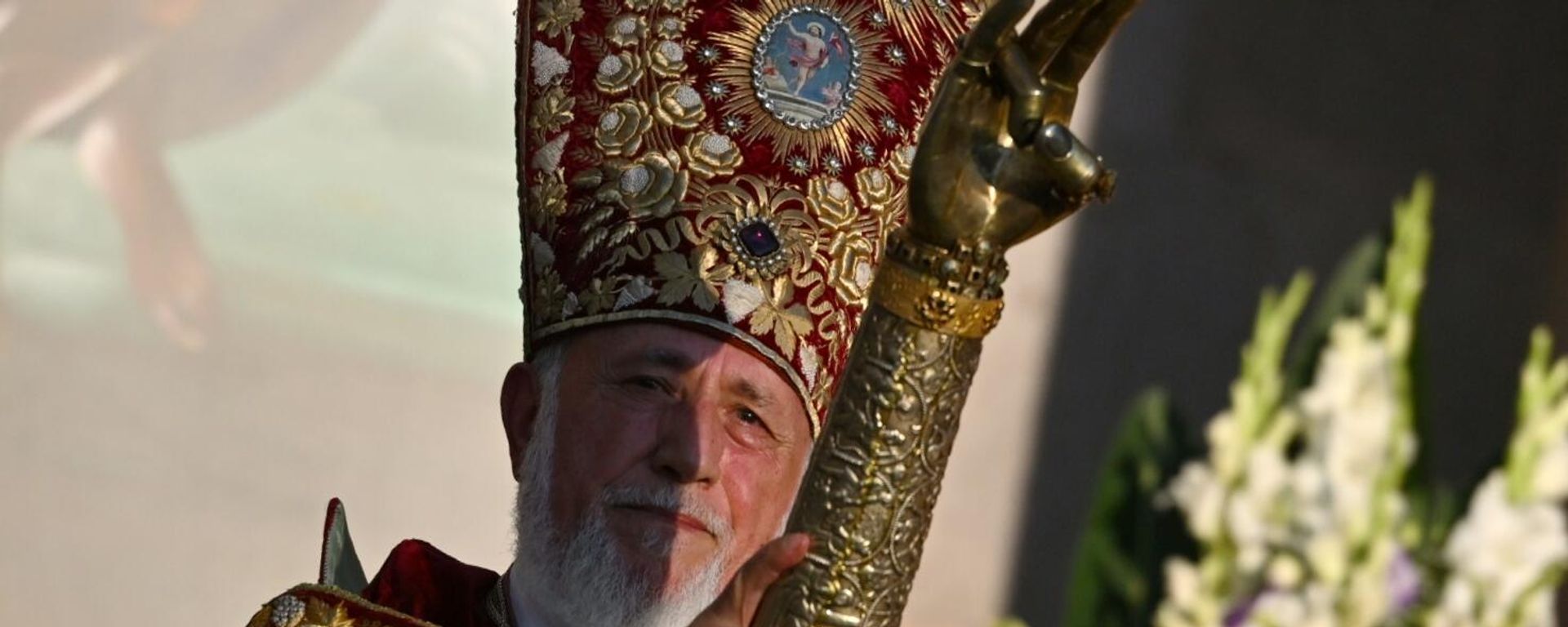 Catholicos of All Armenians Karekin II holds a ceremony of consecration of the Holy Myrrh. File photo. - Sputnik International, 1920, 31.07.2025