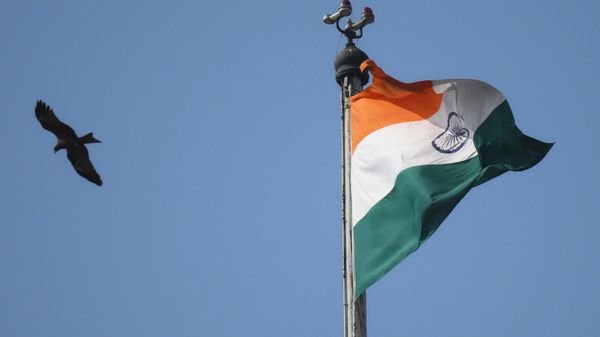 Indian flag flatters over the Secretariat Building, in New Delhi, India. Indian flag flatters over the Secretariat Building, in New Delhi, India. - Sputnik International