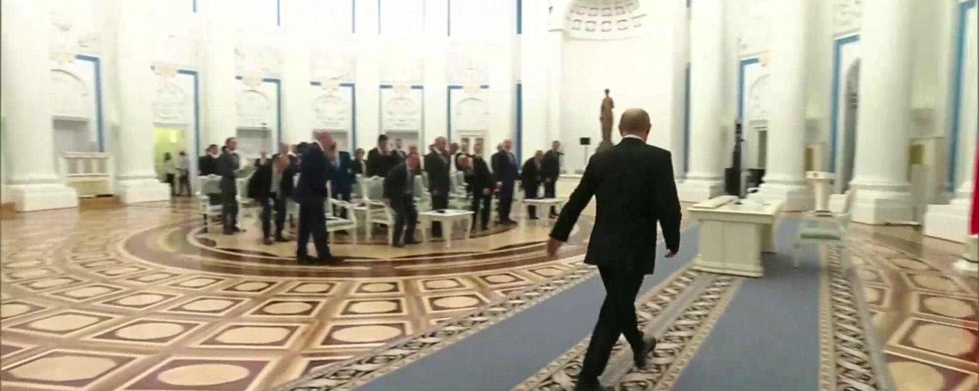 Putin holds a meeting in the Kremlin following Russian-American talks in Alaska Putin holds a meeting in the Kremlin following Russian-American talks in Alaska - Sputnik International, 1920, 16.08.2025