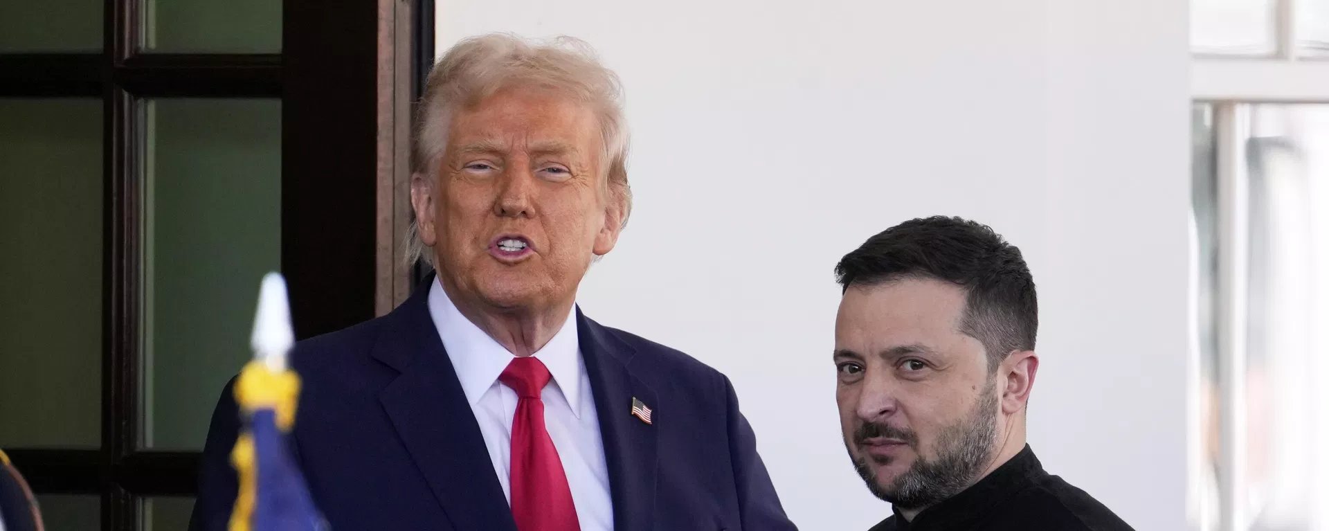 President Donald Trump welcomes Volodymyr Zelensky at the White House in Washington, Feb. 28, 2025. - Sputnik International, 1920, 16.10.2026