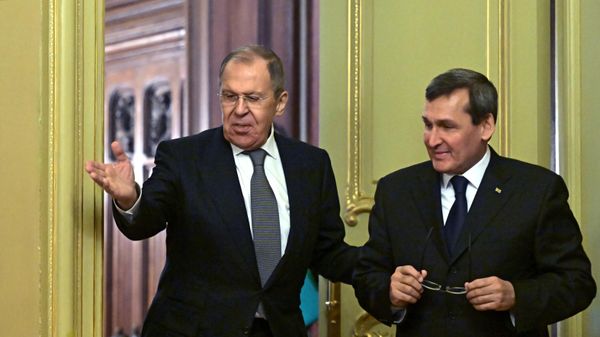 Russian Foreign Minister Sergey Lavrov and Turkmenistani Foreign Minister Rashid Meredov in Moscow. December 6, 2022. - Sputnik International