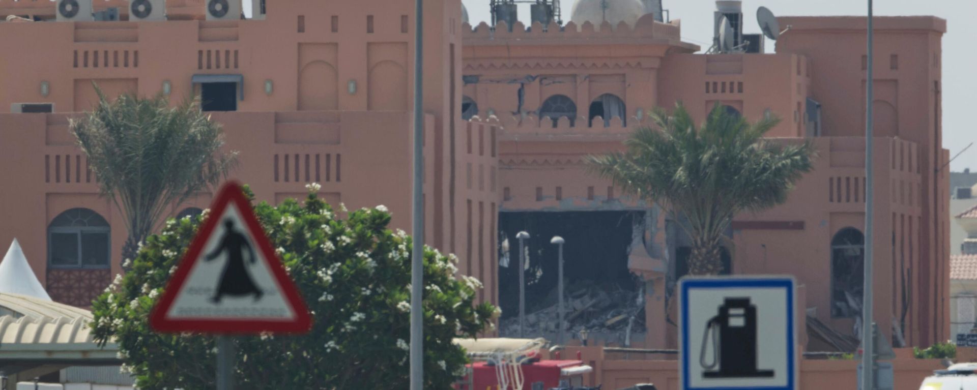 Damage is seen after an Israeli strike targeted a compound that hosted Hamas' political leadership in Doha, Qatar, Wednesday, Sept. 10, 2025. - Sputnik International, 1920, 21.09.2025
