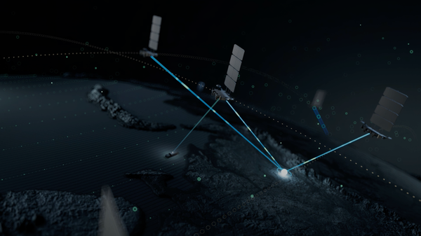 Rendering of a new Russian Starlink internet-style satellite internet system being developed by Bureau 1440. - Sputnik International