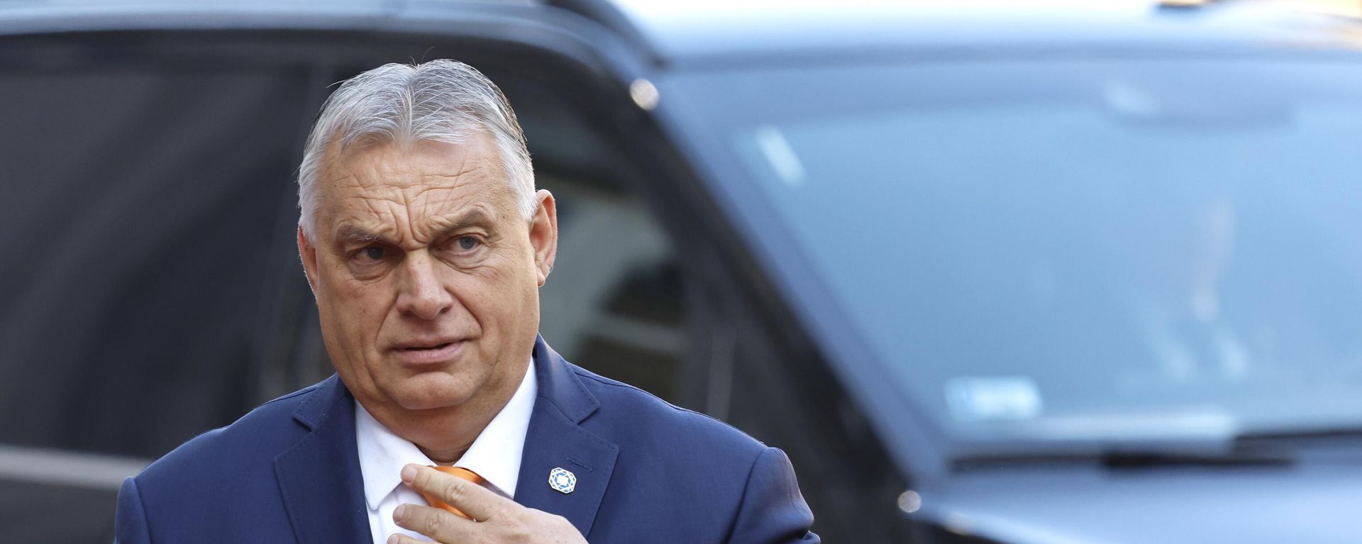 Hungary's Prime Minister Viktor Orban arrives for an EU summit at the Egmont Palace in Brussels, Monday, Feb. 3, 2025. Hungary's Prime Minister Viktor Orban arrives for an EU summit at the Egmont Palace in Brussels, Monday, Feb. 3, 2025. - Sputnik International, 1920, 23.12.2025