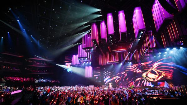 Guests attend the Intervision International Song Contest at the Live Arena Concert Hall in Moscow, Russia. - Sputnik International