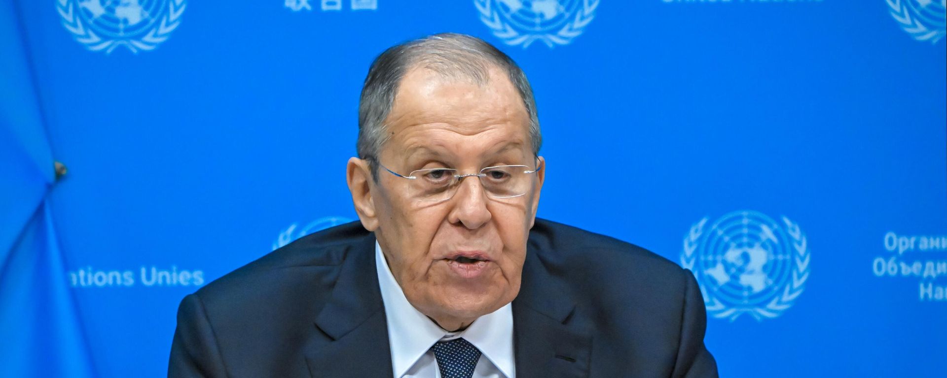 Russian Foreign Minister Sergey Lavrov speaks at the 2025 UN General Assembly. File photo - Sputnik International, 1920, 26.09.2026