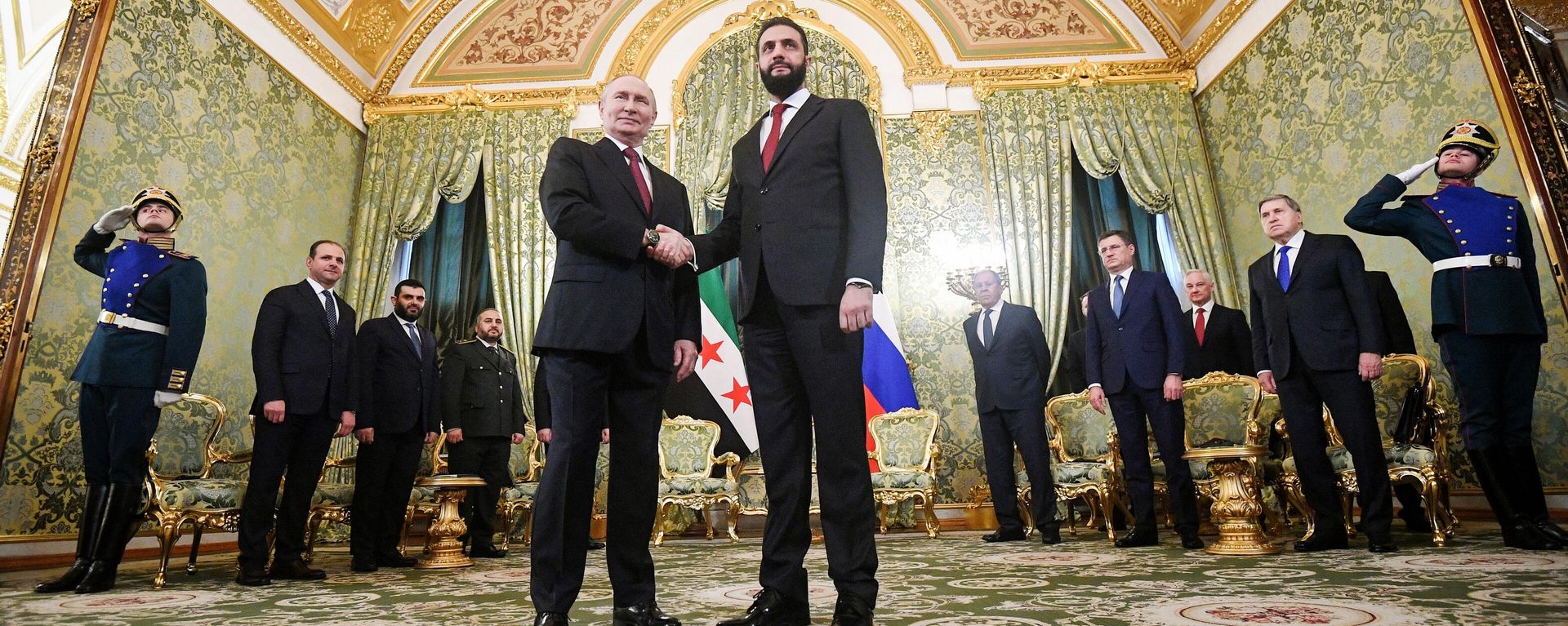 Meeting between President Vladimir Putin and Syrian President Ahmed al-Sharaa Meeting between President Vladimir Putin and Syrian President Ahmed al-Sharaa - Sputnik International, 1920, 15.10.2025