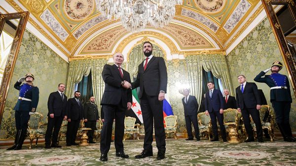 Meeting between President Vladimir Putin and Syrian President Ahmed al-Sharaa - Sputnik International