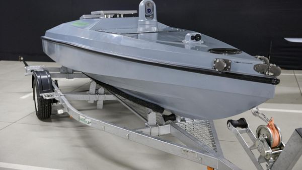 FILE - In this undated photo provided by Ministry of Digital Transformation of Ukraine a Magura V5 (maritime autonomous guard unmanned robotic apparatus V-type), Ukrainian multi-purpose unmanned surface boat, is seen in Ukraine. - Sputnik International