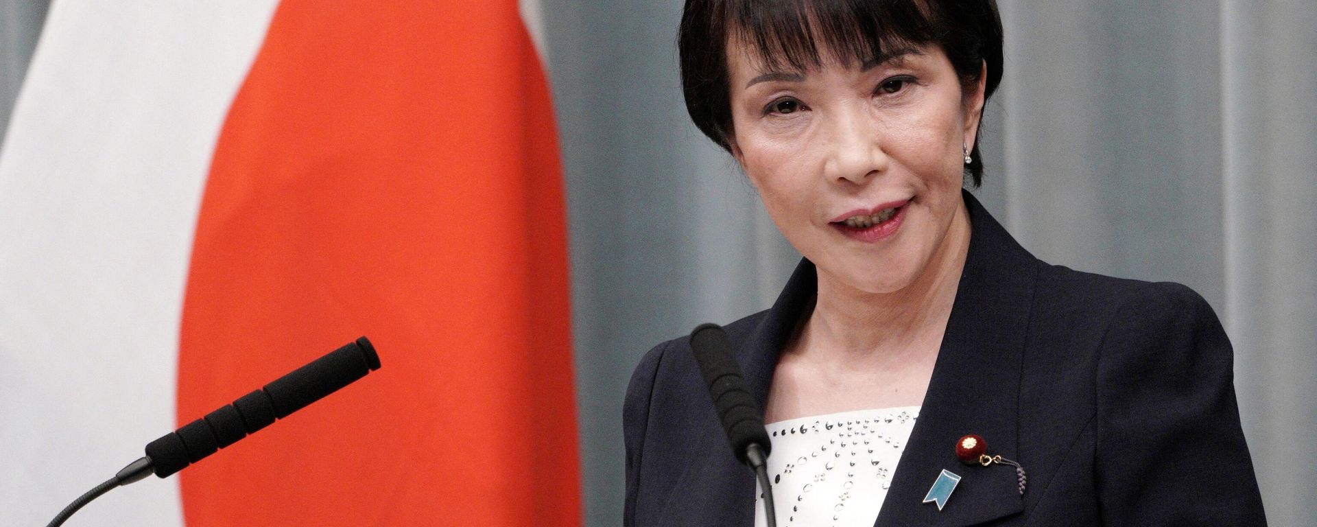 Sanae Takaichi speaks during a press conference at the prime minister's official residence in Tokyo, Sept. 11, 2019. (AP Photo/Eugene Hoshiko, File) Sanae Takaichi speaks during a press conference at the prime minister's official residence in Tokyo, Sept. 11, 2019. (AP Photo/Eugene Hoshiko, File) - Sputnik International, 1920, 21.10.2025
