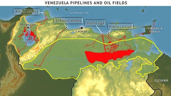 Startfor map of Venezuela's oil fields. - Sputnik International