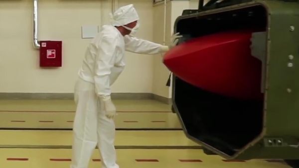 Screenshot of Russian Defense Ministry video on the testing of the Burevestnik nuclear-powered, nuclear armed strategic cruise missile. - Sputnik International