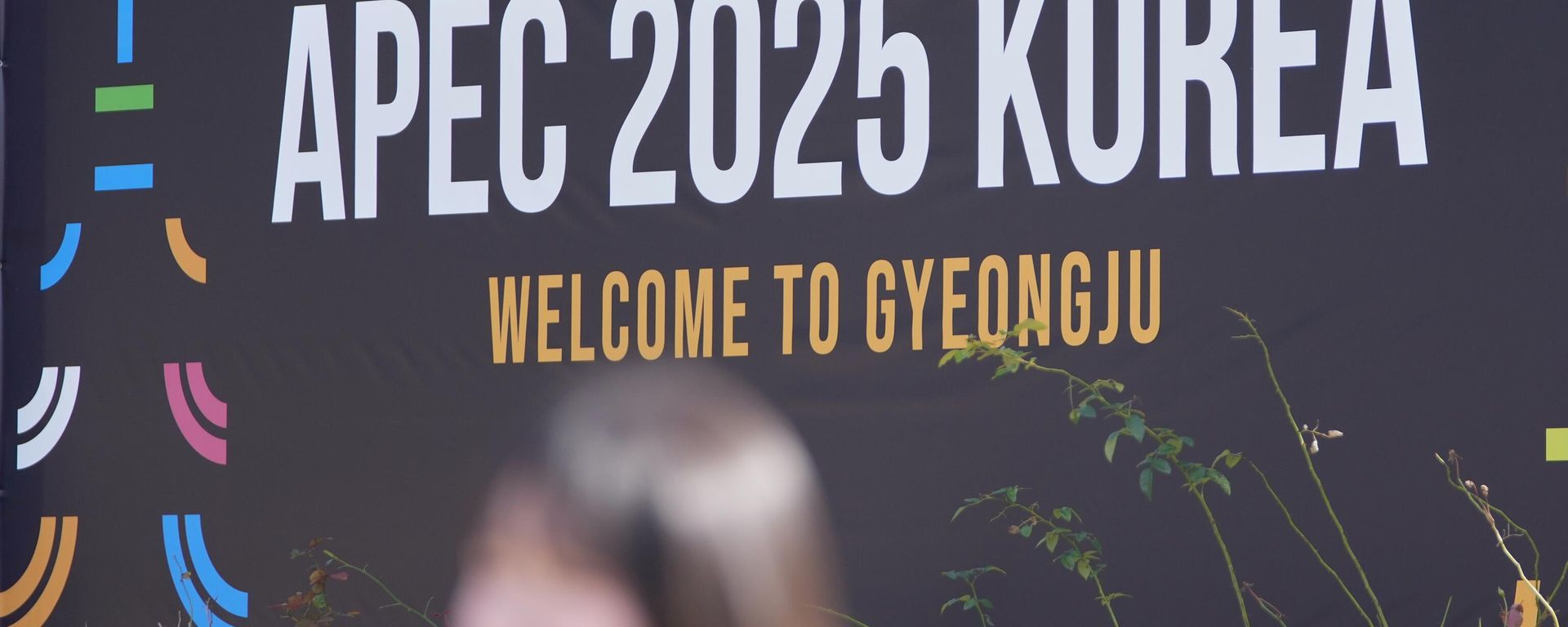 The logo of the Asia-Pacific Economic Cooperation (APEC) is seen in Gyeongju, South Korea, Thursday, Oct. 30, 2025.  - Sputnik International, 1920, 02.10.2026