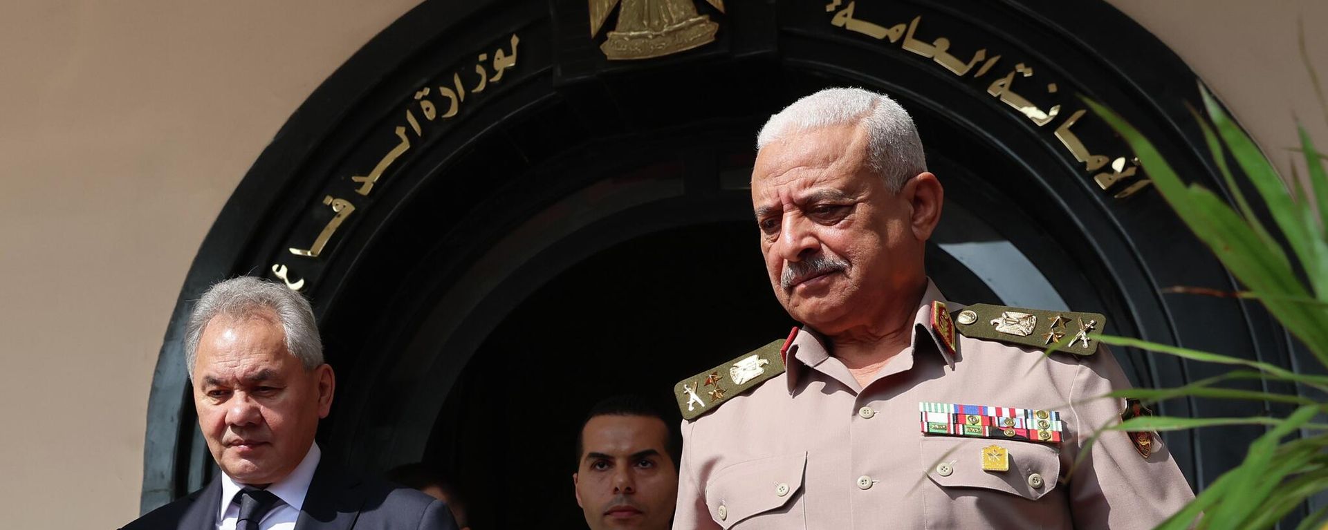 Russian Security Council Secretary Sergei Shoigu during a meeting with Egyptian Defense and Military Production Minister Abdel Mageed Saqr in Cairo - Sputnik International, 1920, 11.11.2025