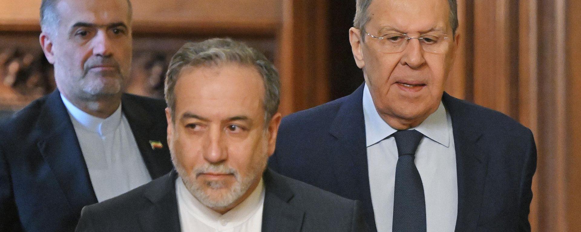  Russian Foreign Minister Sergey Lavrov with Iranian Foreign Minister Abbas Araghchi - Sputnik International, 1920, 01.05.2026