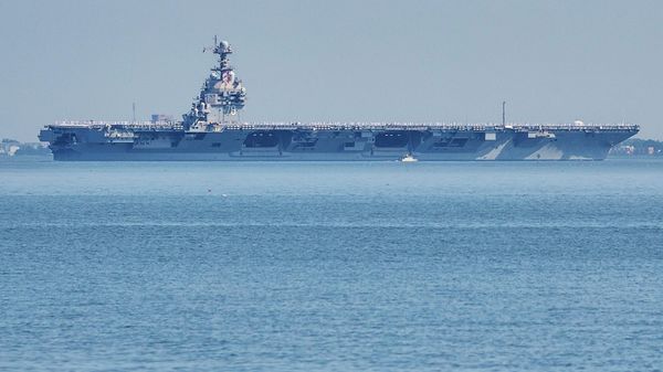 The USS Gerald R. Ford aircraft carrier. - Sputnik International