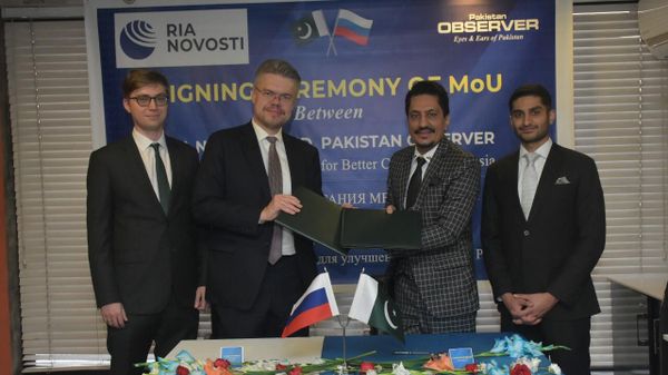 RIA Novosti Signs Cooperation Agreement with Pakistan Observer - Sputnik International