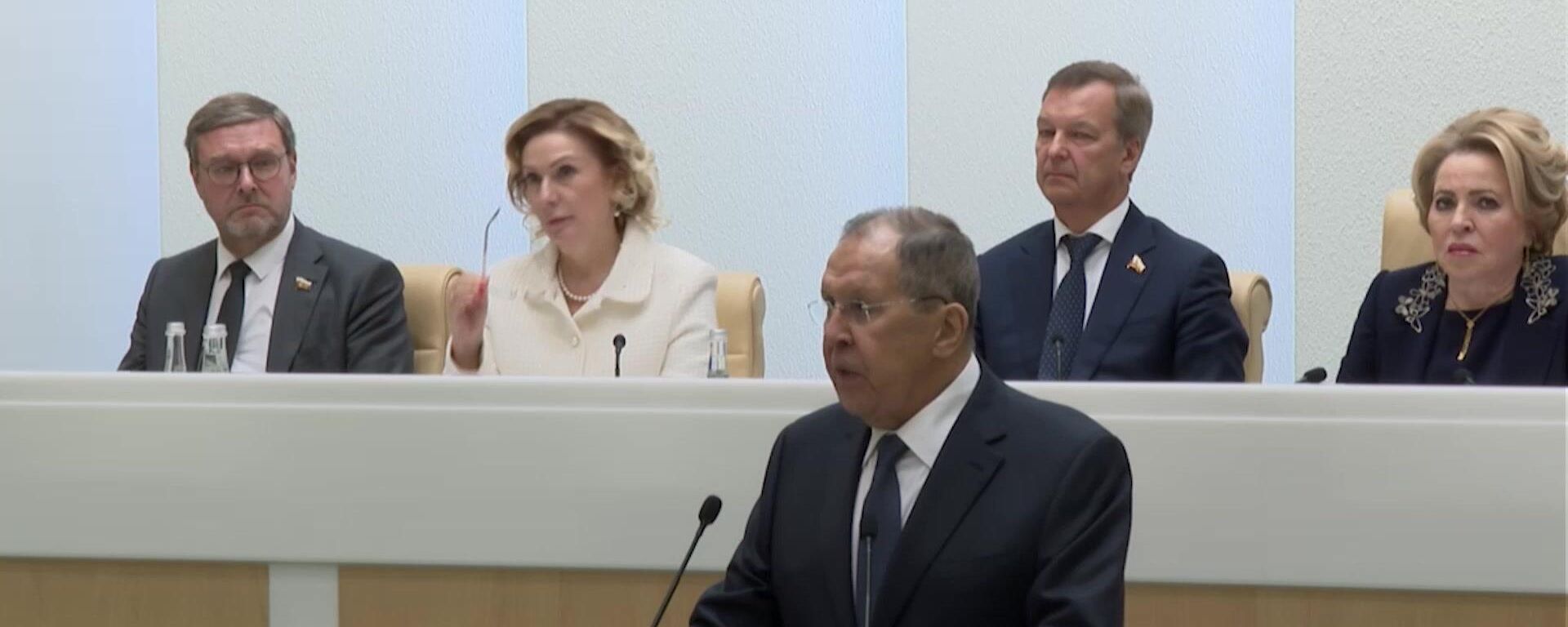 Lavrov: Sputnik, RT Banned by West to Hide Truth - Sputnik International, 1920, 10.12.2025