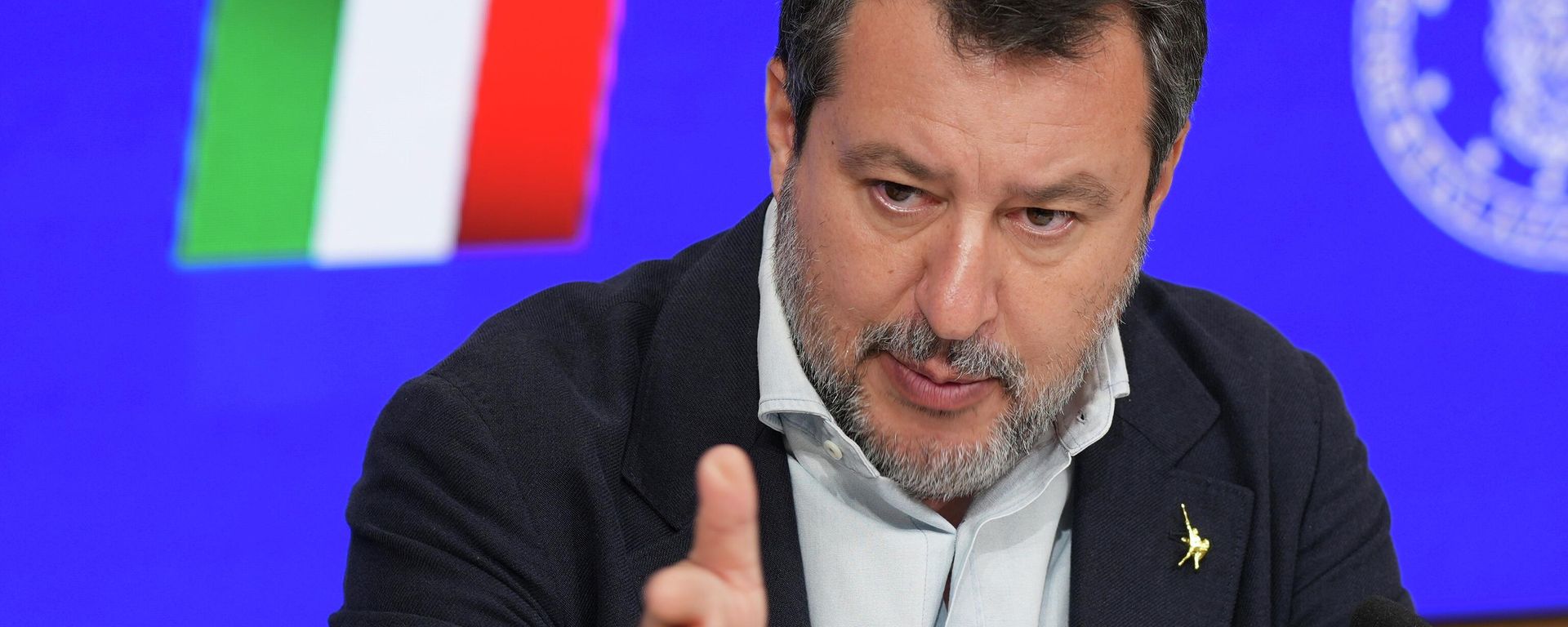 Italian Vice Premier and Minister of Transport Matteo Salvini. Italian Vice Premier and Minister of Transport Matteo Salvini. - Sputnik International, 1920, 16.12.2025