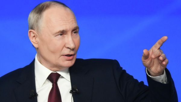 President Putin speaks at his year-end marathon press conference. December 19, 2025. - Sputnik International