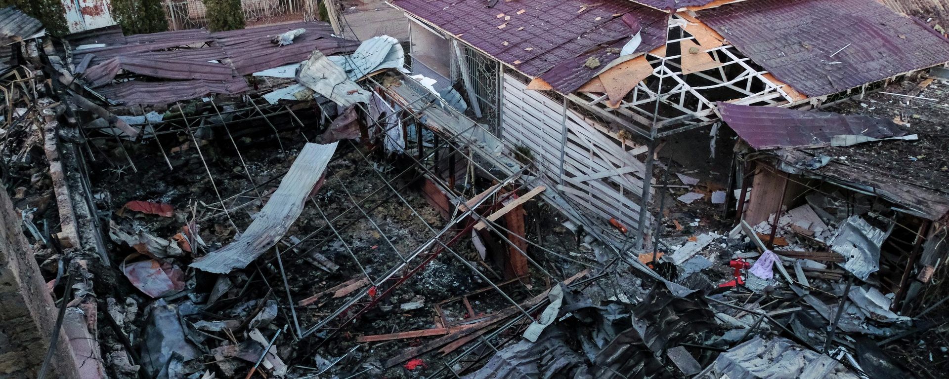 Consequences of the Ukrainian Armed Forces' UAV attack on the village of Khorly in the Kherson region - Sputnik International, 1920, 02.01.2026