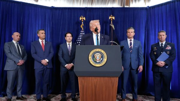 President Donald Trump speaks at his Mar-a-Lago club - Sputnik International