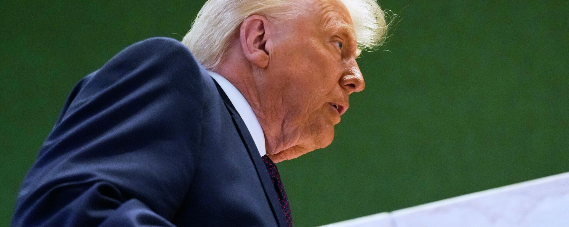 US President Donald Trump leaves after a signing ceremony of his Board of Peace initiative at the Annual Meeting of the World Economic Forum in Davos, Switzerland. - Sputnik International, 1920, 01.03.2026