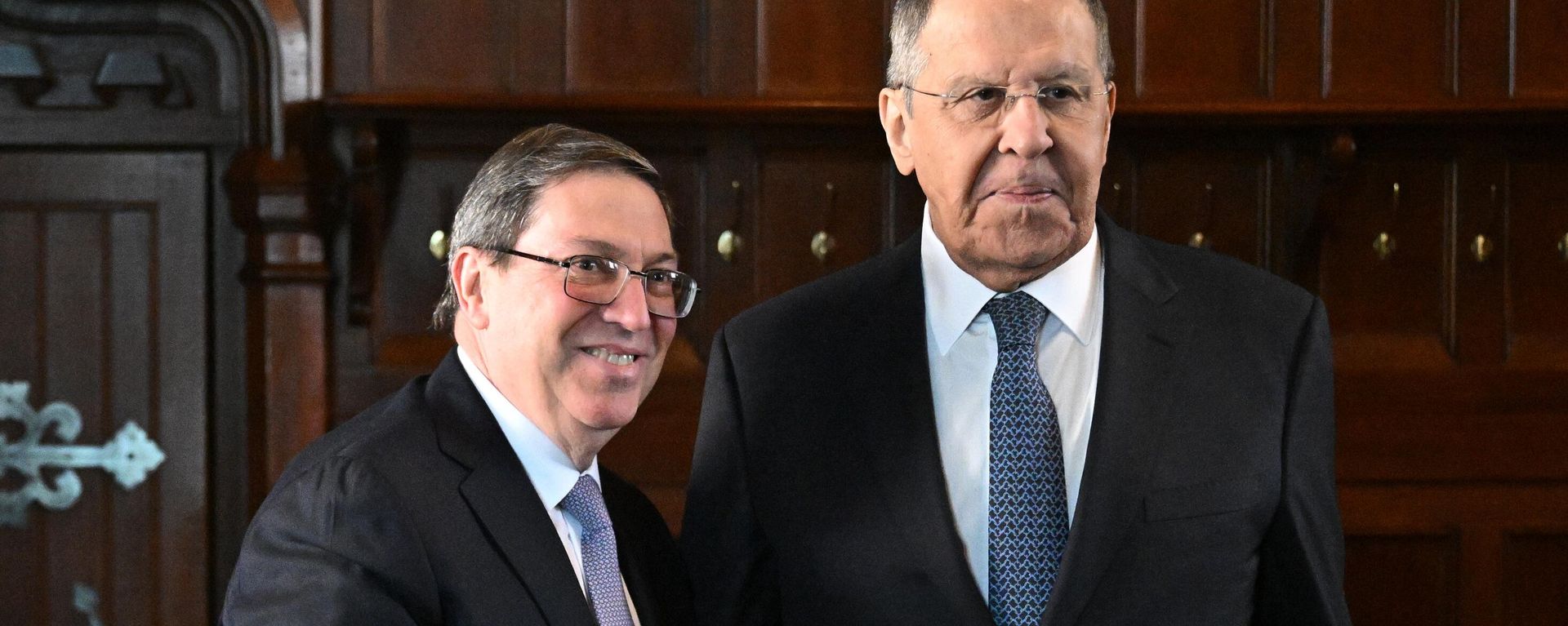 Cuban Foreign Minister Bruno Rodriguez with Russian Foreign Minister Sergey Lavrov in Moscow, February 18 - Sputnik International, 1920, 18.02.2026