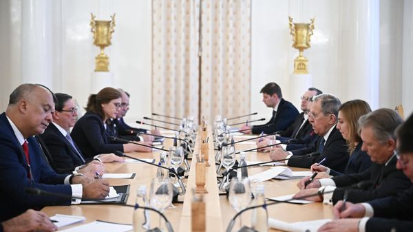 Cuban Foreign Minister Bruno Rodriguez met Russian Foreign Minister Sergey Lavrov in Moscow, February 18 - Sputnik International