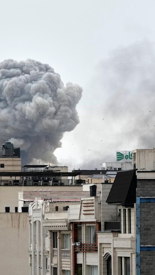A plume of smoke rises after a strike in Tehran, Iran, Monday, March 2, 2026. (AP Photo/Vahid Salemi) A plume of smoke rises after a strike in Tehran, Iran, Monday, March 2, 2026. (AP Photo/Vahid Salemi) - Sputnik International