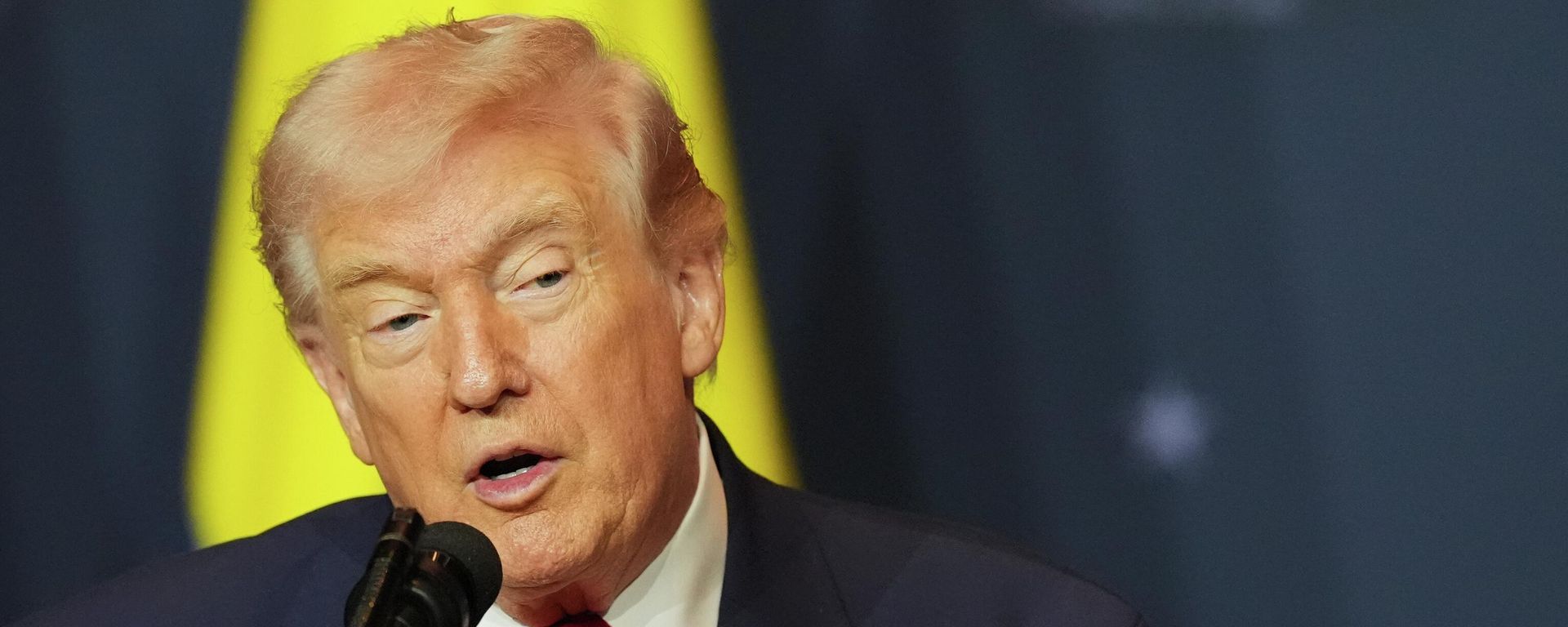 President Donald Trump speaks at the Shield of the Americas Summit, Saturday, March 7, 2026, at Trump National Doral Miami in Doral, Fla. (AP Photo/Rebecca Blackwell) - Sputnik International, 1920, 11.04.2026