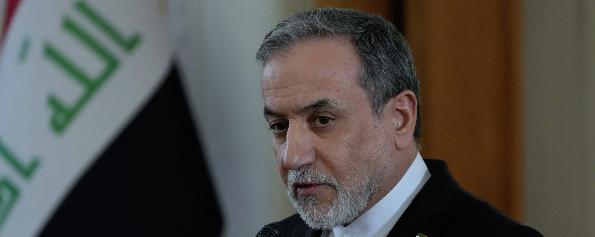 Iranian Foreign Minister Abbas Araghchi speaks in a joint press briefing with his Iraqi counterpart Fuad Hussein in Tehran, Iran, Sunday, Jan. 18, 2026. (AP Photo/Vahid Salemi) - Sputnik International, 1920, 08.03.2026