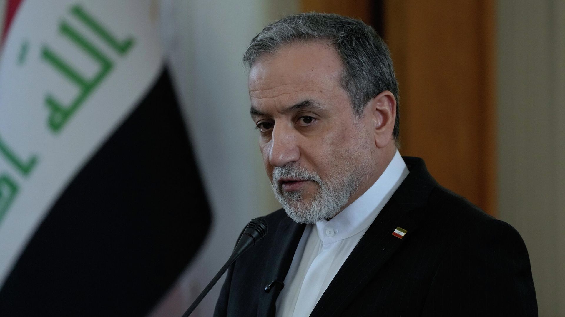 Iranian Foreign Minister Abbas Araghchi speaks in a joint press briefing with his Iraqi counterpart Fuad Hussein in Tehran, Iran, Sunday, Jan. 18, 2026. (AP Photo/Vahid Salemi) Iranian Foreign Minister Abbas Araghchi speaks in a joint press briefing with his Iraqi counterpart Fuad Hussein in Tehran, Iran, Sunday, Jan. 18, 2026. (AP Photo/Vahid Salemi) - Sputnik International, 1920, 08.03.2026