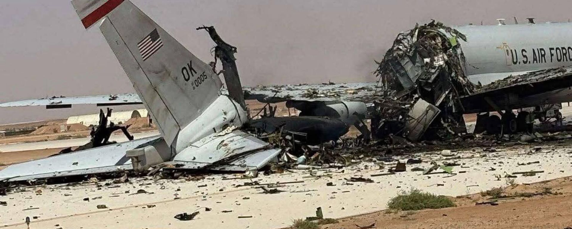 US E-3 Sentry AWACS aircraft destroyed in Iranian strikes on Prince Sultan Air Base in Saudi Arabia, March 29 - Sputnik International, 1920, 29.03.2026