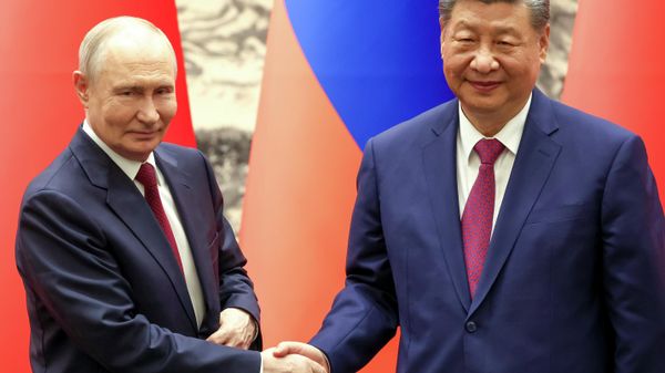 Russian President Vladimir Putin and  Chinese President Xi Jinping - Sputnik International