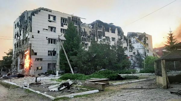 Consequences of the Ukrainian Armed Forces' drone attack in Starobelsk, Lugansk People's Republic - Sputnik International