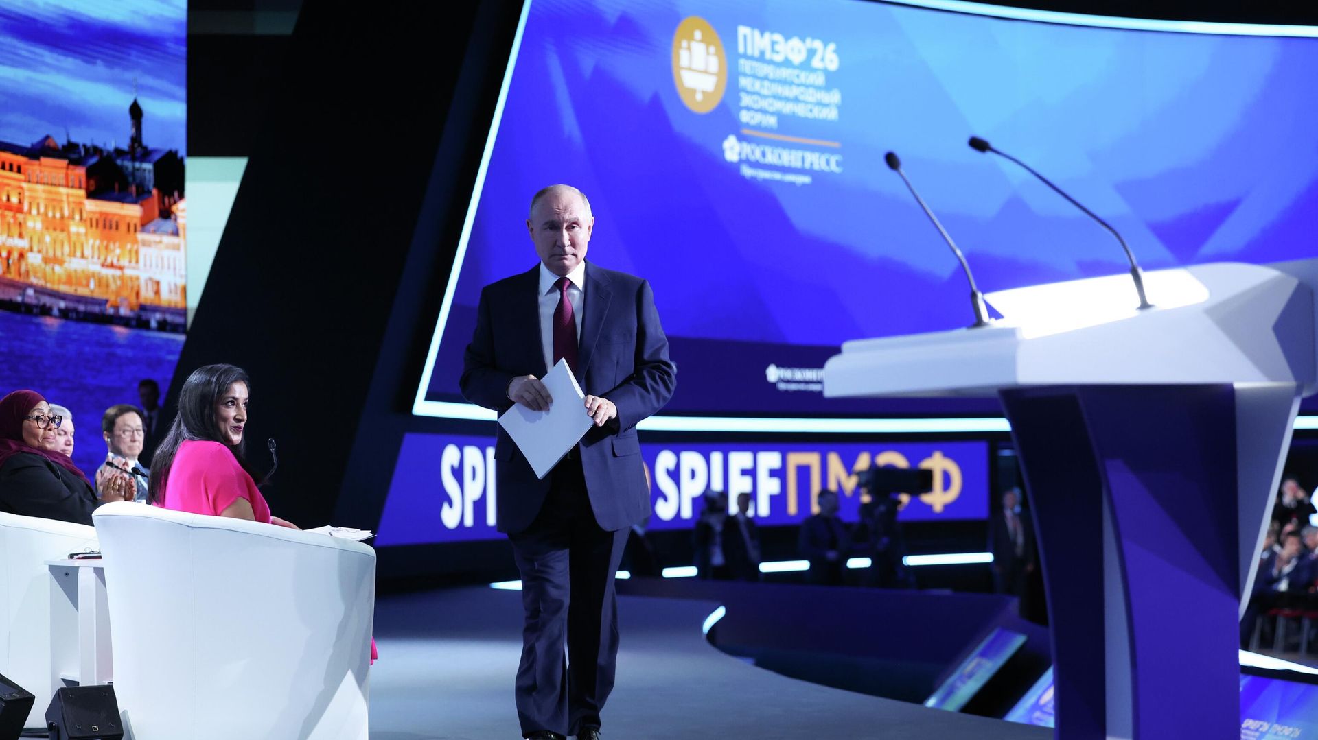 President Putin at the plenary session of the St. Petersburg International Economic Forum, 2026. President Putin at the plenary session of the St. Petersburg International Economic Forum, 2026. - Sputnik International, 1920, 05.06.2026
