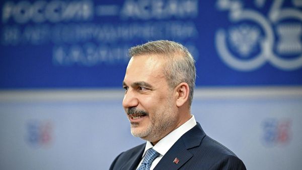 Turkish Foreign Minister Hakan Fidan at the Russia-ASEAN summit in Kazan. June 17. 2026 - Sputnik International