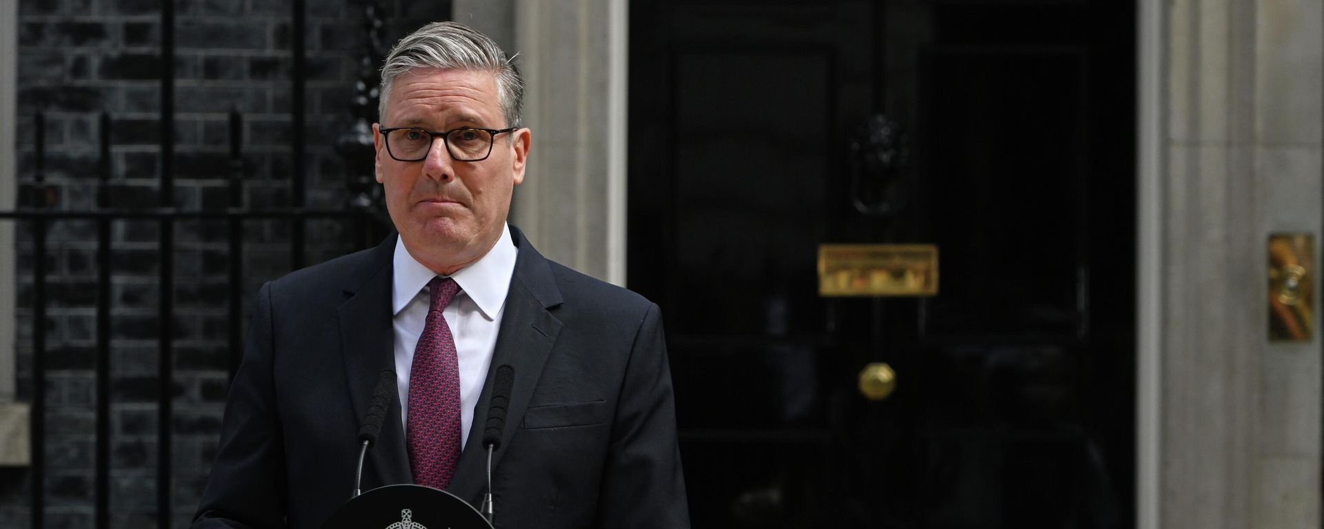 Britain's Prime Minister Keir Starmer speaks to the media outside 10 Downing Street to announce his resignation in London, Monday, June 22, 2026. Britain's Prime Minister Keir Starmer speaks to the media outside 10 Downing Street to announce his resignation in London, Monday, June 22, 2026. - Sputnik International, 1920, 22.06.2026